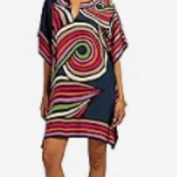 Trina Turk 100% Silk MD/LG dress.  Worn once.  Excellent Condition. - Picture 1 of 2